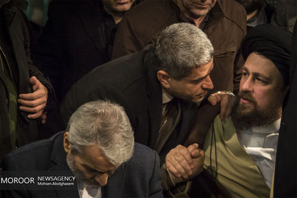 وداع با پیکر آیت الله هاشمی رفسنجانی در حسینیه جماران