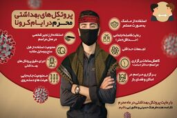 اینفوگرافیک پروتکل های بهداشتی محرم در ایام کرونا
