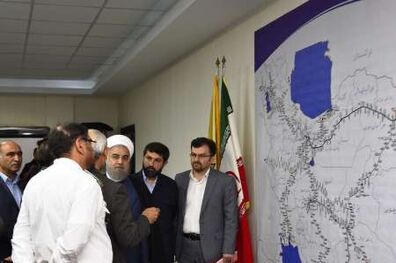سامانه کنترل ترافیک راه آهن تهران- جنوب با حضور رئیس جمهور به بهره برداری رسید