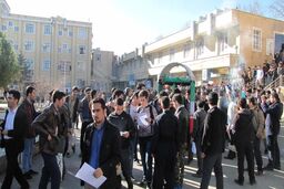 کاروان 2 هزار نفری دانشجویان کشور وارد مشهد الرضا (ع) شد