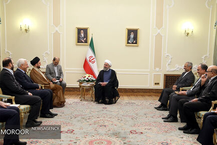 دیدار سید عمار حکیم با حسن روحانی