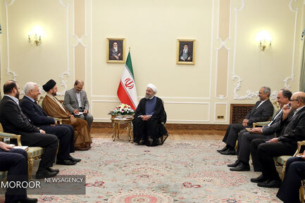 دیدار سید عمار حکیم با حسن روحانی