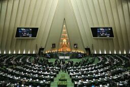 حضور جمعی از آتش نشانان در مجلس