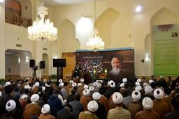 مراسم ارتحال عالم ربانی آیت الله صالحی در حرم مطهر رضوی برگزار شد