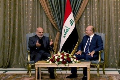ایرج مسجدی با رئیس جمهور جدید عراق دیدار کرد