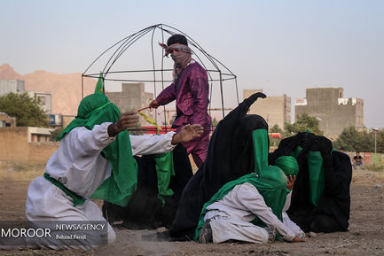 مراسم تعزیه و خیمه سوزی روز عاشورا در کرمانشاه