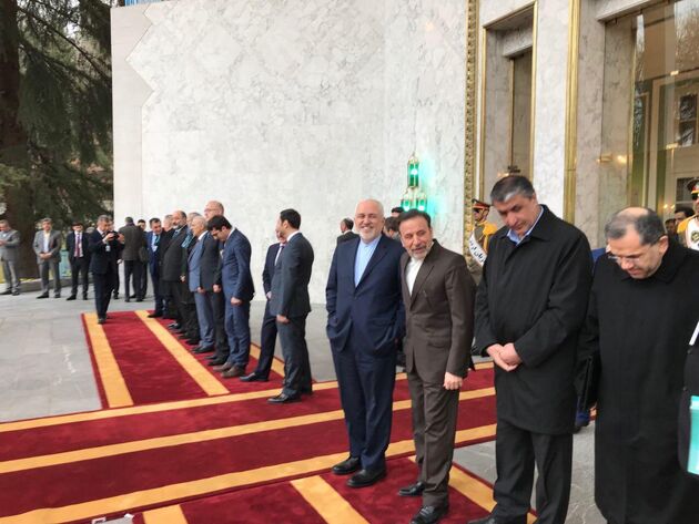 ظریف در مراسم استقبال از نخست‌ وزیر ارمنستان حضور یافت