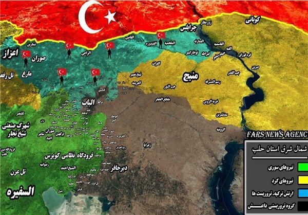 گسترش روز افزون خطوط تماس ارتش سوریه با نیروهای ترکیه