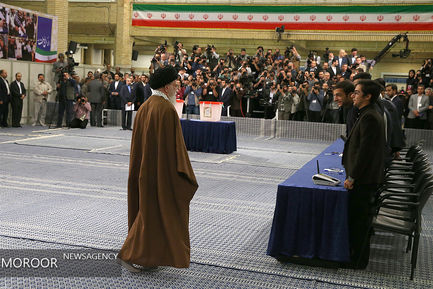 شرکت مقام معظم رهبری در انتخابات