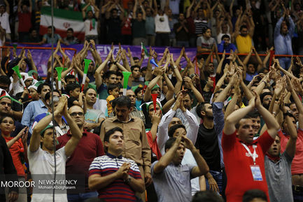 دیدار تیم‌های ملی ایران و بلژیک در لیگ جهانی والیبال