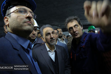 بازدید محمدعلی نجفی شهردار تهران از خط ۶ و ۷ مترو