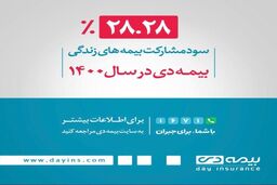 تحقق ۲۸.۲۸ درصدی سود مشارکت در منافع بیمه های زندگی بیمه دی 