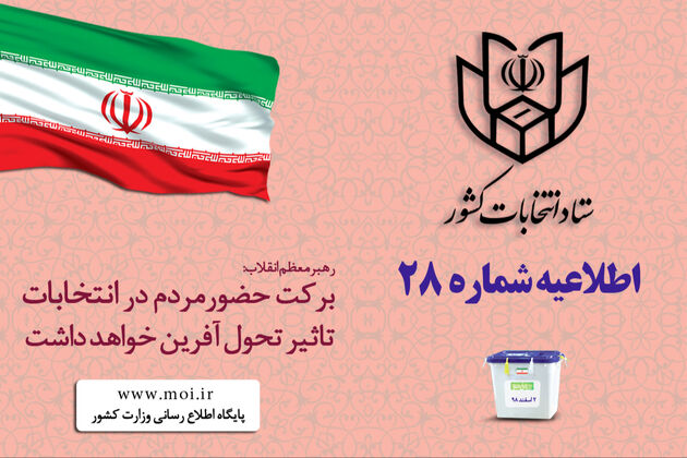 متولدین روز ۲ اسفند ماه سال ۸۰ و قبل از آن می توانند رای دهند