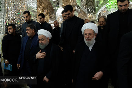 مراسم عزاداری روز عاشورا در حرم شاه عبدالعظیم 