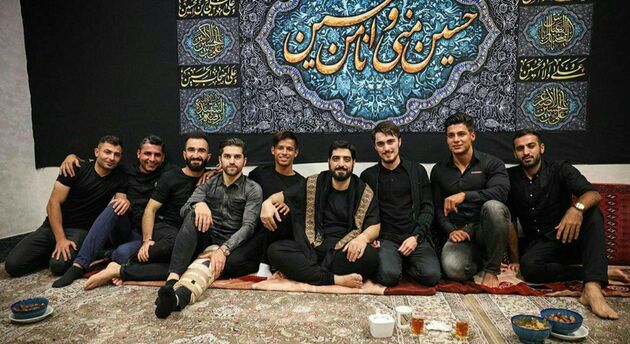 ستاره‌های لیگ در مراسم عزاداری دهه محرم (عکس)
