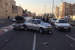 3 مصدوم  در سانحه رانندگی بزرگراه شهید ستاری تهران 