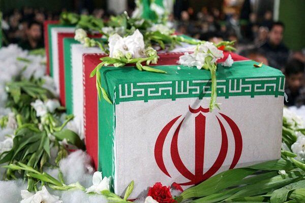 برگزاری مراسم تشییع 2 شهید گمنام در دادگستری کل استان تهران