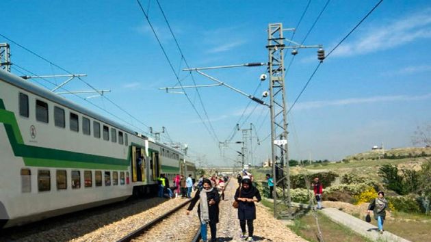 خروج متروی کرج_تهران از ریل+فیلم