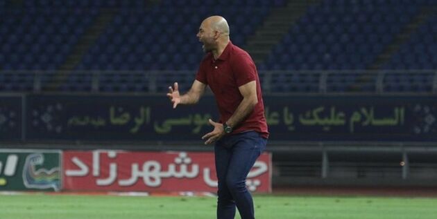 حضور سهراب بختیاری زاده در تمرینات تیم نساجی