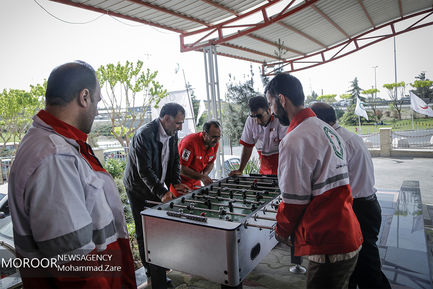 گشت هوایی جمعیت هلال احمر در روز طبیعت