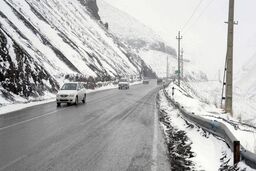 جاده چالوس به دلیل ریزش بهمن مسدود شد