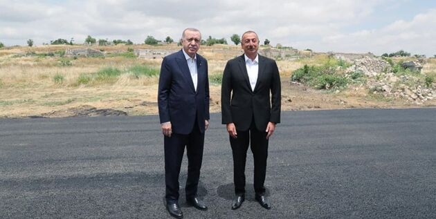 واکنش ارمنستان به حضور اردوغان و علی‌اف در قره‌باغ